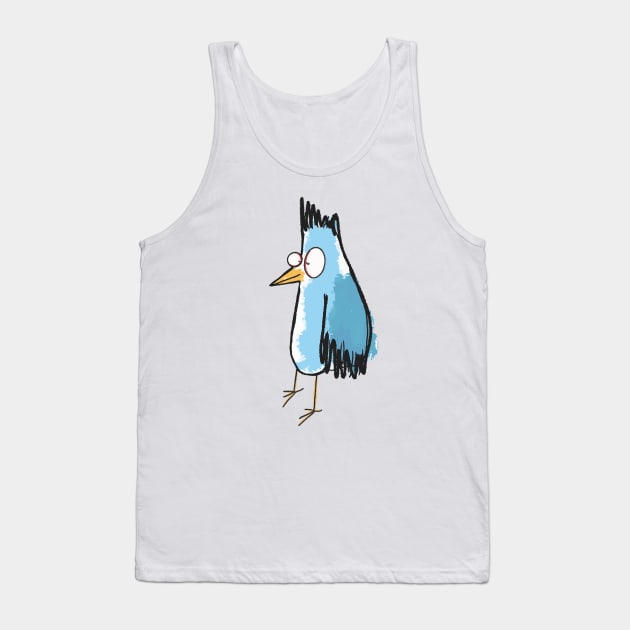 funny silly blue bird Tank Top by barbasantara